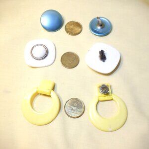 *** 3 Sets *** of Clip EAR-RINGS / Price is for All Six Pieces / Vintage